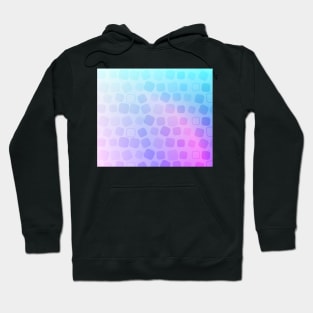 Cute soft pastel square pink purple and blue pattern Hoodie